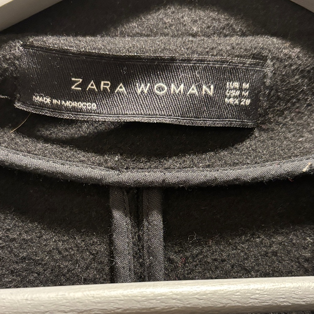 Zara Elegant Black Women's Coat - Picture 3 of 7